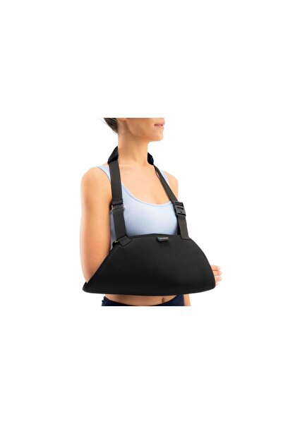 Ortholand حزام ذراع Airtex باللون الأسود - مثقوب وغير مقاس