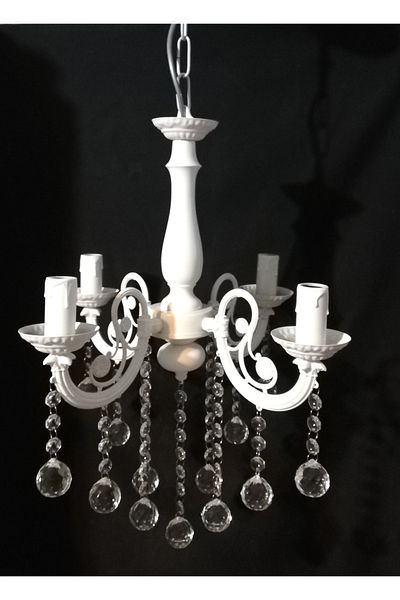 TEKAY AYDINLATMA Living Room Living Room 4-Piece Casting, Stone Chandelier E 14 Lampholder