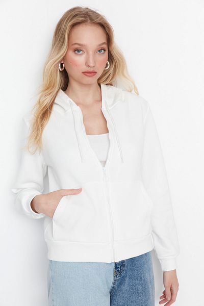 Trendyol Collection Silná fleecová pletená mikina s kapucí – TWOAW21SW0836