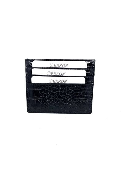 DERKON Genuine Leather Thin Card Holder Model