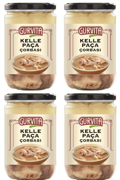 Gurvita Kelle Paça Çorbası 660 Ml 4' Lü
