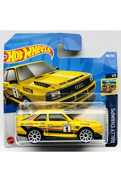 HOT WHEELS 2022 Yeni " 84 Audi Sport Quattro Sarı 1:64 Ölçek Hotwheels Marka 1/5