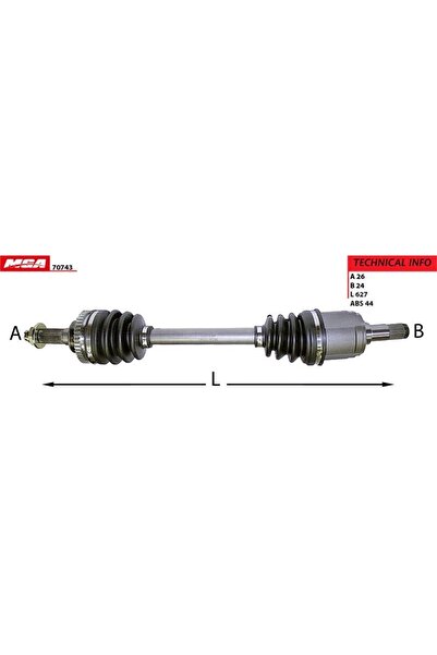 Genel Markalar Aks Komple Sol- Mazda 323-lantıs 95-98 1.8 Otomatık 70742 Oem