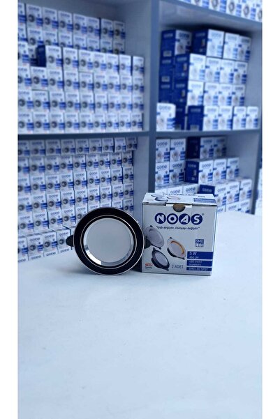 Noas Black Sılver 5w 3renk Spot 6li Paket