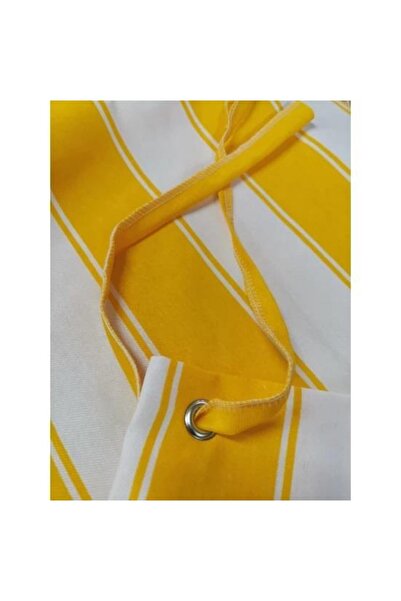 ALTINPAMUK Balkon Demiri Perdesi Korkuluk Perdesi Sarı Beyaz Her Ölçüde Boy X En Metal Halkalı-