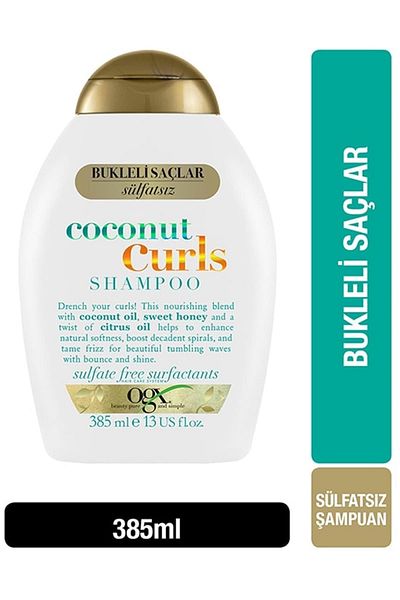 OGX Coconut Curls Curly Hair Care Cream - 385 Ml Moisturizing