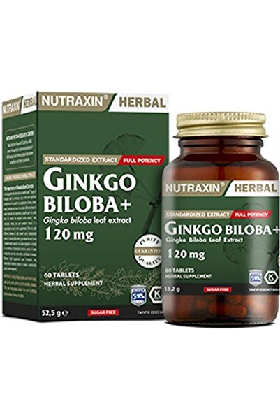 Nutraxin Ginkgo Biloba 60 Tablet 1 Paket(1 X 60 Tabletten)