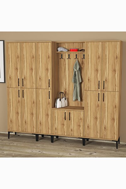 Kalender Dekor Rose-1-3-4-4 Portmanto Vestiyer Ayakkabılık