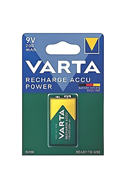 Varta 9 Volt 200 Mah Şarjlı Pil