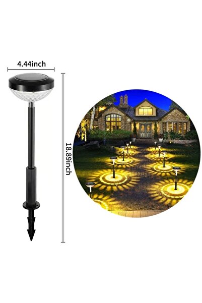 Zigver Bahçe Solar Güneş Led Işıkları Renkli Aydınlatma Güneş Yolu Dekoratif ...