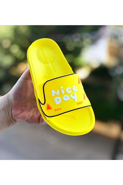 Pandalina Children's Slippers, Dinosaur Figured Non-Slip Sole Children's Slippers, Sea Pool Slippers