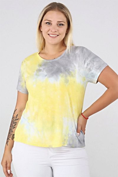 Seamoda Batik Pattern Basic Tshirt-yellow