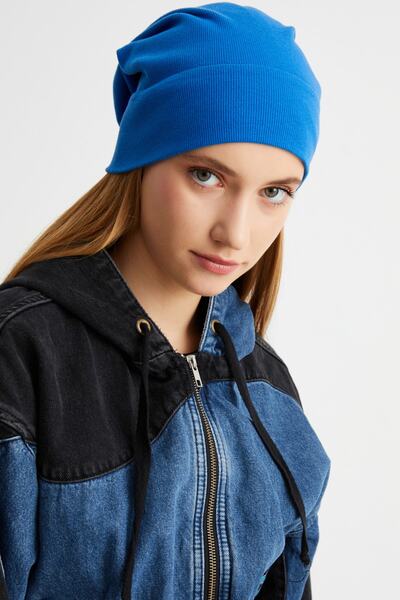 Butikgiz Kadın Pamuklu Kaşkorse, Terletmez, Ultra Hafif Ve Yumuşak Ipli Şapka Bere