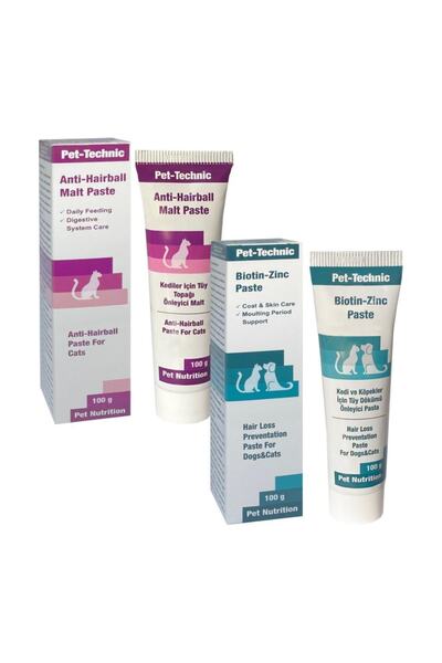 Pet Technic Anti Tüy Yumağı Malt + Biyotin Çinko Macunu