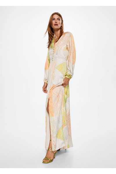 MANGO Woman Paisley Patterned Dress