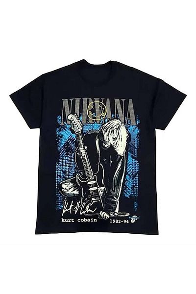 Köstebek Μπλουζάκι Nirvana Kurt Cobain Μαύρο (unisex).