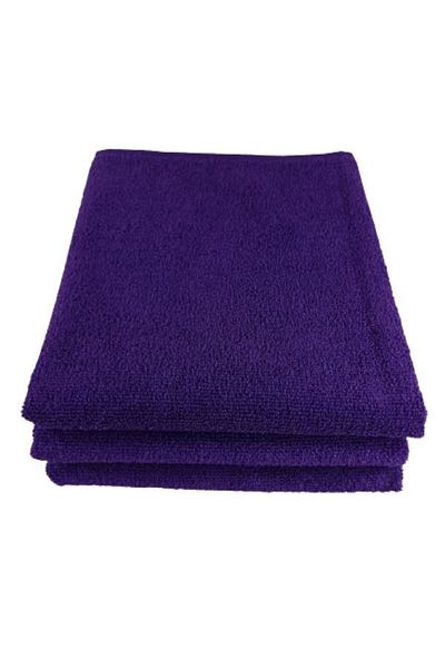 Bol Ticaret Tekstil 12 buc. mov microfibră salon de coafură prosoape sport pentru față fără vopsea de păr 50 x 90 cm