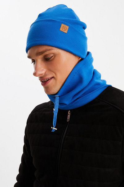 Butikgiz Men's Fisherman Style Cotton Camisole, Anti-Sweat, Ultra Light, Soft Beret Neck Collar Set