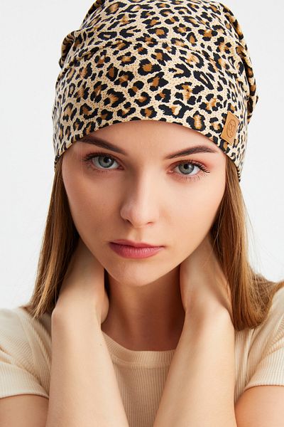 Butikgiz Women's 4-Season Cotton, Flexible, Ultra Soft, Lightweight, Anti-Sweat, Combed Cotton Hat with Rope Detail