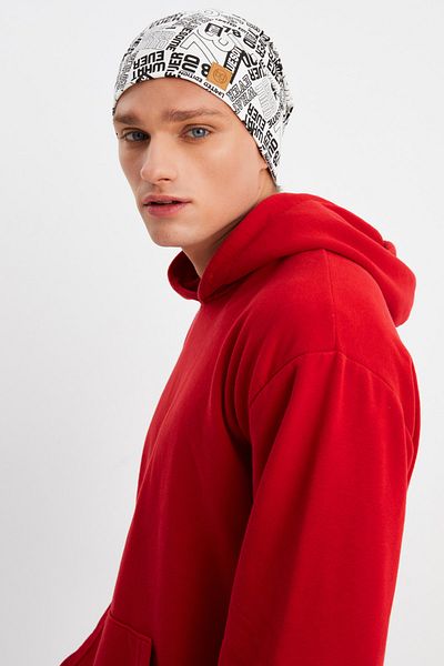 Butikgiz Men's 4-Season Cotton, Flexible, Ultra Soft, Lightweight, Anti-Sweat, Combed Cotton Hat with Rope Detail