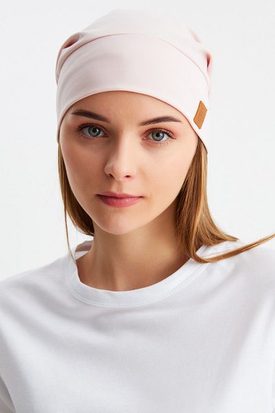Butikgiz Women's 4-Season Cotton, Flexible, Ultra Soft, Lightweight, Anti-Sweat, Combed Cotton Hat with Rope Detail