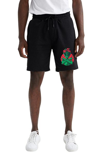 BENROMA Σορτς Unisex με στάμπα