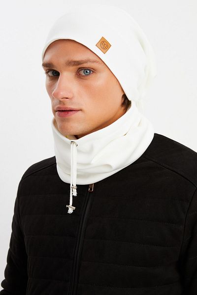 Butikgiz Men's Cotton Camisole, Anti-Sweat, Ultra Light and Soft Drawstring Beret Neck Collar Set