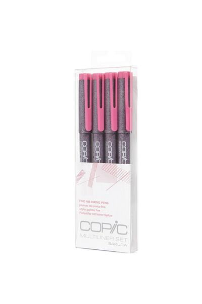 Copic Multiliner Pink Set (0,05, 0,1, 0,3, 0,5)