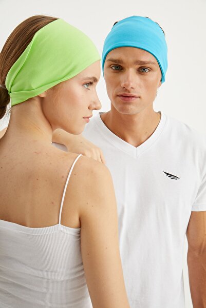 Butikgiz 2 Συσκευασία Εναλλακτική χρήση διπλής όψης, βαμβακερή χτενισμένη, αντιολισθητική, ελαφριά, αθλητική μπαντάνα μαλλιών