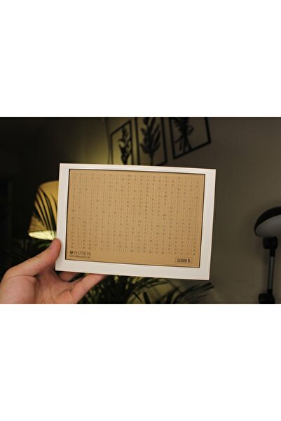 DİKEN STORE Parabox Kumbara 10000tl Hedefli Para Biriktirme Kutusu