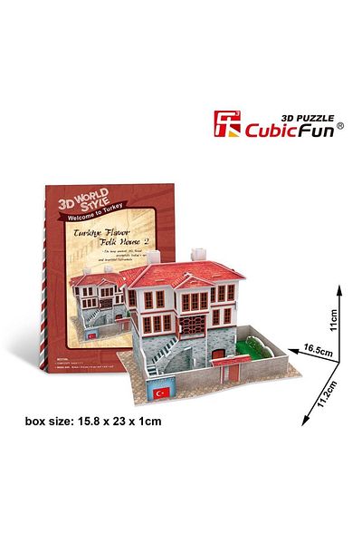 Cubic Fun 3D Puzzle Historical Turkish House Model (18 Pieces)