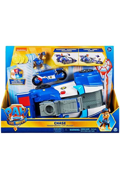 Sunman 6060759 Paw Patrol, Chase'in 2si1 arada Dönüşebilen Işıklı Şehir Aracı...