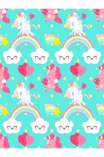 Venüs Pembe Gökkuşaklı Kaymaz Taban Renkli Çocuk Odası Halısı