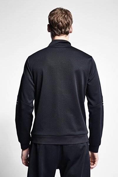 Lescon Siyah Erkek Fermuarlı Sweatshirt 22s-1247-22n