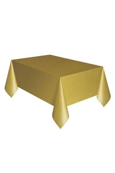 Roll-Up Kikajoy Gold Plastic Tablecloth 137x270 Cm