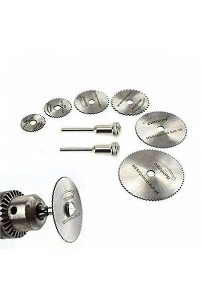 Pratik 8 Parça Mini Testere Bıçak Ahşap Alüminyum Plastik Kesme Dremel