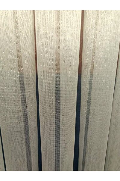 Epay Gri Simli Tül Kaliteli Tül Düz Tül Parlak Perde (1,3) Sık Pile