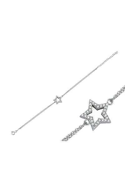 silverpoint Yıldız Desen Zincir Bileklik