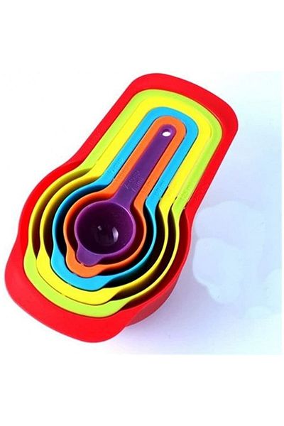 Bz Practical Measuring Spoon Container 5-Piece Sugar Spice Liquid Meter Apparatus (4130)