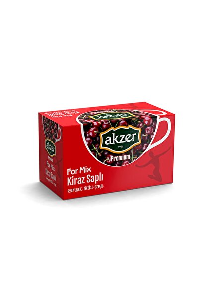 Akzer Kiraz Saplı Premium Çayı 20 Poşet Çay