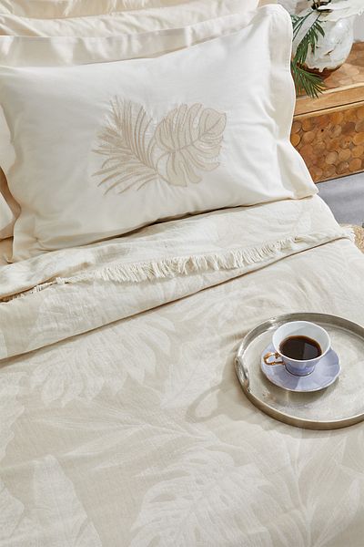 Yataş Belinda Mink Muslin Pique Double Bedspread Set