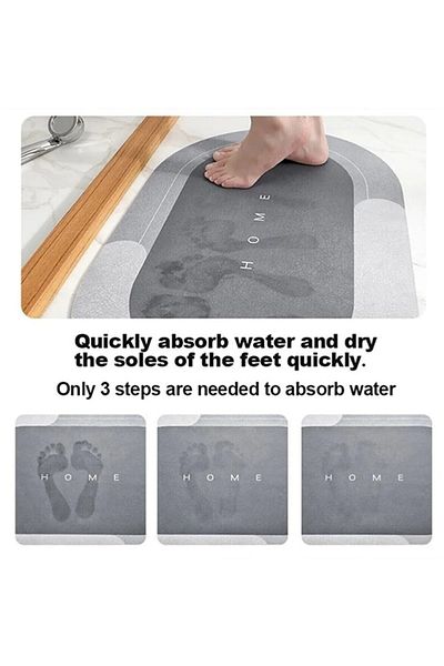 minibirevim Megaparkavm Doormat Water Absorbent Αντιολισθητική Βάση Χαλάκι Μπάνιου Tyc 00487741882