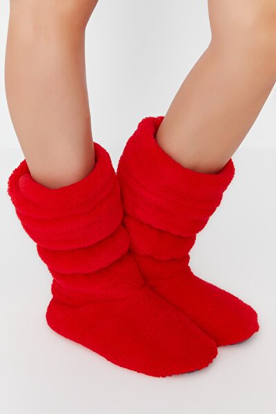 Trendyol Collection Slippers - Red - Flat