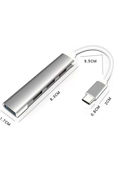 Genel Markalar Type - C 4 Girişli Usb Çoğaltıcı Type-c To Usb Hub 4 Ports