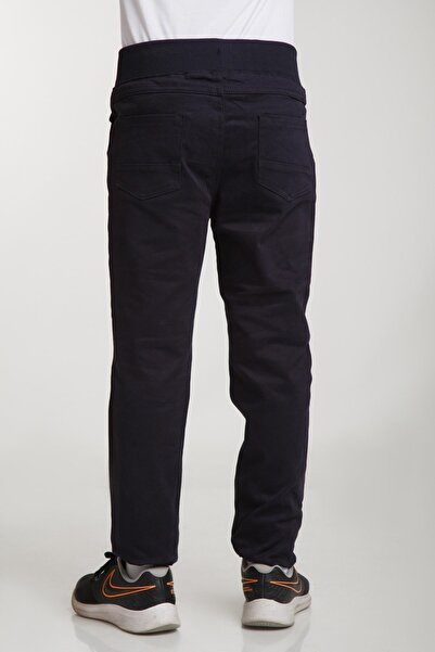 Genel Markalar Unisex İlkokul ve Ortaokul 6-16 Yaş  Okul Pantolonu  Ribana Bel Canvas Öğrenci Okul Pantolonu