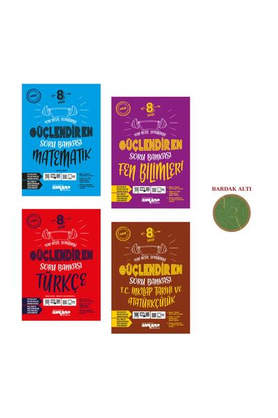 Ankara Yayınevi Lgs 8. Sınıf Güçlendiren Soru Bankası Mat-fen-türk-sos Set (4...