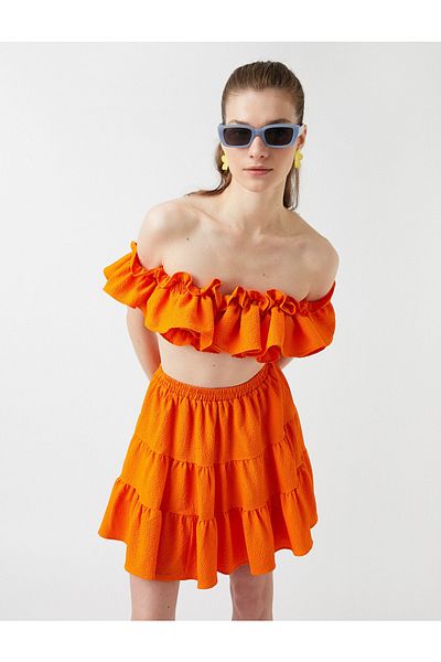 Koton Flounce Crop Blouse