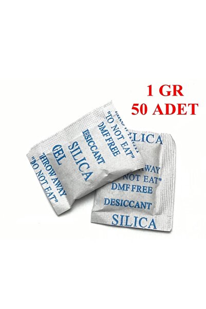 Burak Kırtasiye Silika Jel - Nem Alıcı - Rutubet Önleyici - 1 Gr - 50 Adet