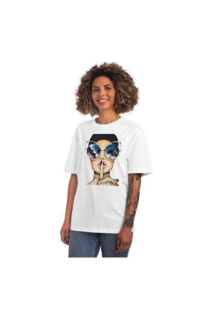 LADİJİTAL BASKI ÇÖZÜMLERİ Bela ženska Digitalna štampa komadna T-shirt