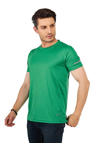 GHASSY CO. Ανδρικό μπλουζάκι αθλητικής τεχνικής απόδοσης που απομακρύνει την υγρασία Quick Dry